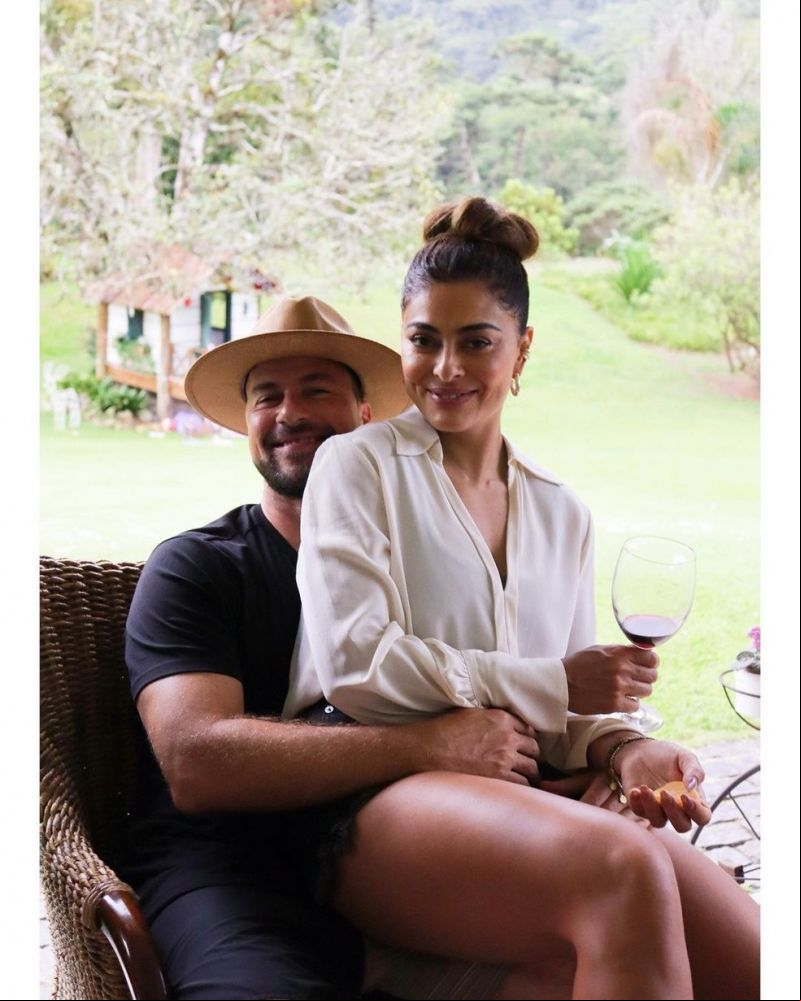 Juliana Paes com o marido Dudu Baptista — Foto: Reprodução/Instagram