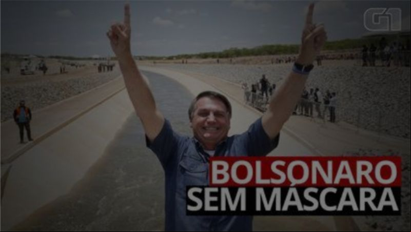 Bolsonaro participou de 36 eventos oficiais sem máscara