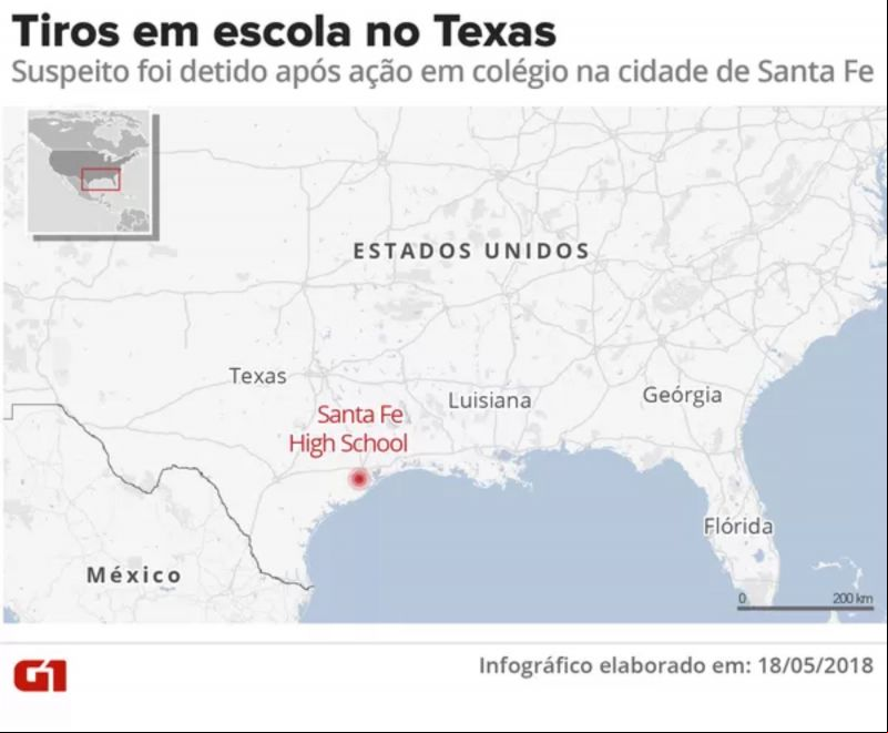Tiros em escola no Texas