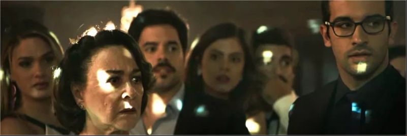 Antero (Ary Fontoura) diz que não vai se casar com Evelina (Nívea Maria), em 'A Dona do Pedaço' — Foto: Globo