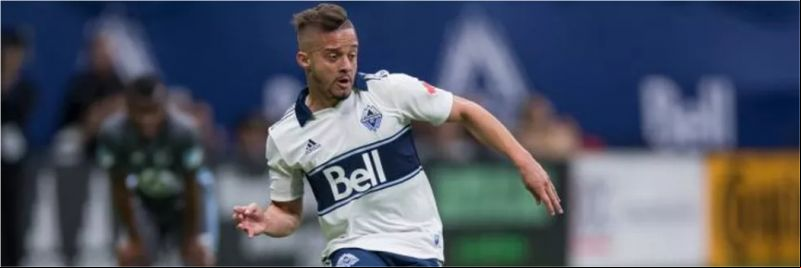 Lucas Venuto, atacante do Vancouver Whitecaps, reforçará o Santos — Foto: Divulgação/MLS