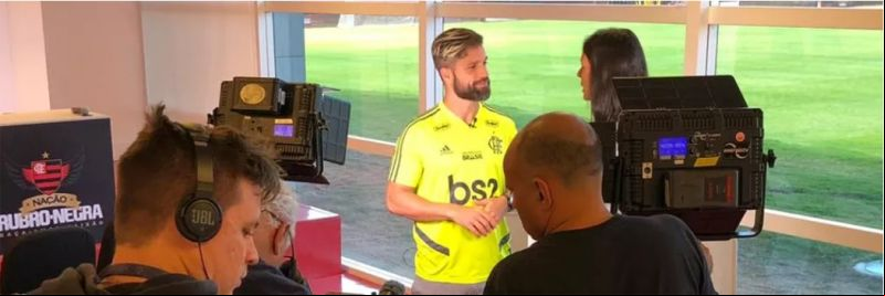 Diego durante entrevista para o GloboEsporte — Foto: Ivan Raupp