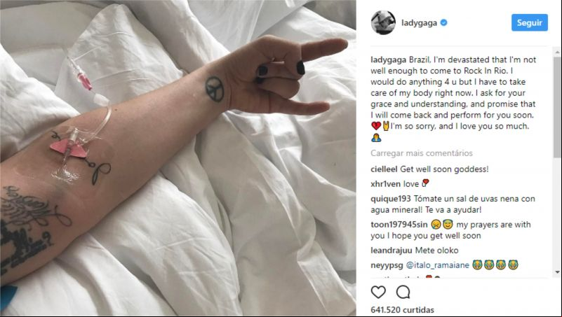 Lady Gaga cancela participação no Rock in Rio, e Maroon 5 substitui