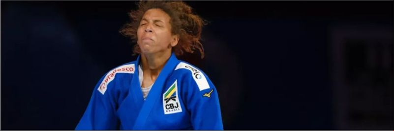 Rafaela Silva se emociona ao vencer sa e conquistar bronze no Mundial de Judô — Foto: Roberto Castro / rededoesporte.gov.br