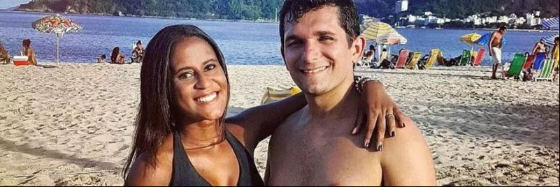 Fernanda e Vanclécio em foto de março de 2017 
