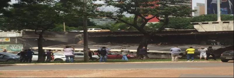 Desabamento em viaduto do Eixão